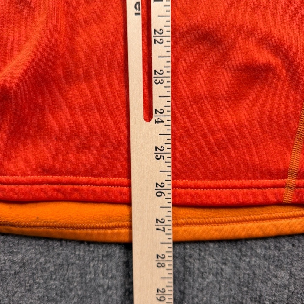 Patagonia Capilene Expedition Fleece Pullover Womens L Orange 1/4 Zip Thumbhole - Picture 14 of 16